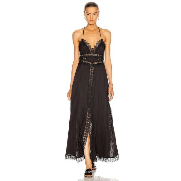 Charo Ruiz Imagen Long Dress black Small - Picture 1 of 12